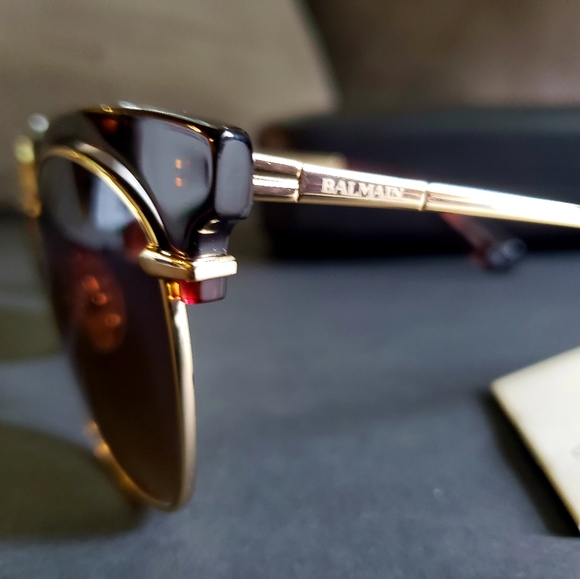 Balmain sunglasses, color gold - Picture 4 of 5